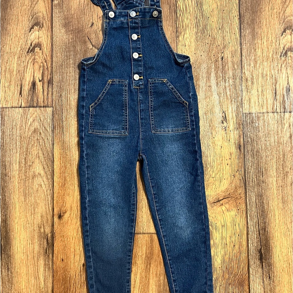 Wonder Nation Dark Denim Overalls- Size:4T